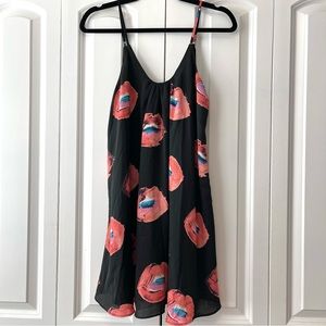 BuddyLove Lip Pattern Mini Dress